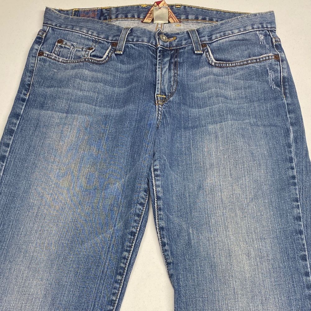 Lucky Brand Blue and Red Denim Detail